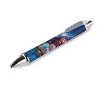 Ea-gles New York City Retractable Ballpoint Pens 0.5mm Fine Black Inks Roller Smooth Writing Office Supplies 1 PCS