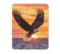 Ea-gles Soaring Over Ocean Sunset Non-Slip Mouse Pads Vertical Desk Mat Rubber Gaming Mousepad for Computer Laptop Gamer 20 * 25cm
