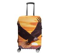 Ea-gles Soaring Over Ocean Sunset Personalized Luggage Case Cover Protective Suitcase Covers Washable Bag Protector for Travel S