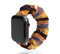 Ea-gles Soaring Over Ocean Sunset Scrunchies Watch Band Compatible with IWatch Stretchy Elastic Replacement Strap 38mm/40mm