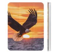Ea-gles Soaring Over Ocean Sunset Slim Tablet Cases Compatible with iPad Mini4/5（7.9in）Mini6（8.3in） With Pencil Holder Protective Cover