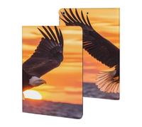 Ea-gles Soaring Over Ocean Sunset Slim Tablet Cases Compatible with iPad Series Without Pencil Holder Protective Cover Compatible with ipad 2019/2020/2021(10.2in)