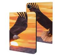 Ea-gles Soaring Over Ocean Sunset Slim Tablet Cases Compatible with iPad Series Without Pencil Holder Protective Cover Compatible with IPAD Pro 20/21/22(11in)