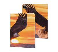 Ea-gles Soaring Over Ocean Sunset Slim Tablet Cases Compatible with iPad Series Without Pencil Holder Protective Cover Compatible with iPad Pro 2020/2021/2022 (12.9in)