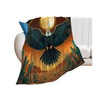Ea-gles Sun And Desert Cute Throw Blanket Super Soft Blankets for Fall And Winter Couch Sofa Bedroom 30"*40"（76 * 100cm）