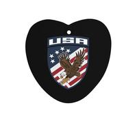 Ea-gles U.s. Flag Automotive Air Fresheners Mirror Aromatherapy Tablets Ornament Car Fragrance Scented Cards Love form