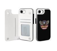 Ea-gles U.S. Flag Cell Phone Flip Case Compatible with iPhone 16/16 Plus/16 Pro/16 Pro Max/16 E/SE4 Soft Protective Shell