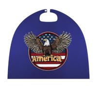 Ea-gles U.S. Flag Cute Halloween Cape Lightweight Fancy Dress Cloak Cosplay Costume for Men Women