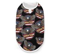 Ea-gles U.S. Flag Dog Shirts Summer Pet Clothes Comfort T-Shirts Vest Sleeveless Tank Top for Cats Dogs L