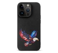 Ea-gles U.S. Flag Glitter Phone Case Compatible with iPhone 14/14 Plus/14 Pro/14 Pro Max Flip Protective Cover with Card Holder