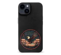 Ea-gles U.S. Flag Phone Case Compatible with iPhone 14/14 Plus/14 Pro/14 Pro Max Flip Protective Cover with Card Holder