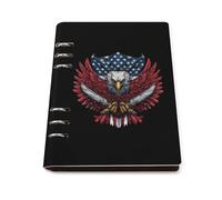 Ea-gles U.S. Flag Refillable Notebook for Work Study