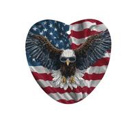 Ea-gles USA Flag Car Air Freshener Decorative Hanging Aromatherapy Tablets for Car Trucks Love form