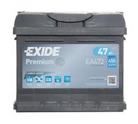 063 Car Battery Exide EA472 12V 47Ah 450CCA + Free Clamp Grease