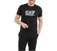 EA7 ARMANI 3DPT81 Mens T Shirt - Black Cotton - Size X-Large