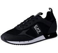 EA7 Mens Mesh Logo Trainers (Black/White) Colour: Black White, Size: 8