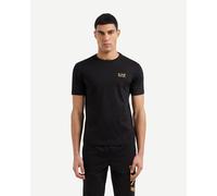 EA7 Core Identity Contrast Short Sleeve T-Shirt Black - XXL