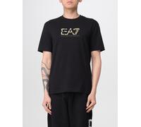 EA7 Cotton T-Shirt with Logo - Size: M - male