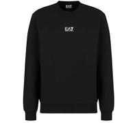 EA7 Emporio Armani Central Logo Fleece Sweatshirt - Black - Mens L