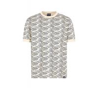 EA7 | Emporio Armani AF12874 Contrast Allover Monogram Repeat Logo T-Shirt