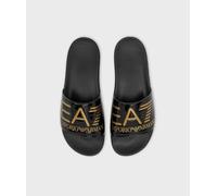 Ea7 Sea World Shiny Black Slides UK 11