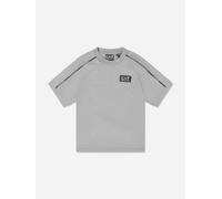 EA7 Emporio Armani Boys Train Logo Tape T-Shirt in Grey - Grey - 12 Yrs