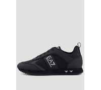 EA7 Emporio Armani Carbon Nubuck Trainers, Black, Size 6, Men Black