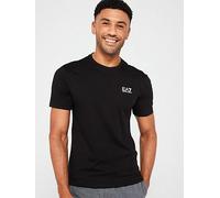 EA7 Emporio Armani Core Id Left Chest Logo T-Shirt - Black, Black, Size L, Men Black