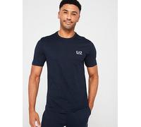 EA7 Emporio Armani Core Id Left Chest Logo T-Shirt, Dark Blue, Size M, Men Dark Blue