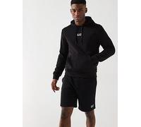 EA7 Emporio Armani Core ID Logo Overhead Hoodie - Black, Black, Size Xl, Men Black
