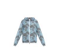 Ea7 Emporio Armani Dynamic Athlete patterned hooded jacket - Blue XS-S-M-L