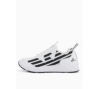 EA7 Emporio Armani Kombat Eagle Logo Trainers - White, White, Size 12, Men White