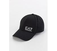 EA7 Emporio Armani Logo Baseball Cap, Black/White, Size S, Men Black/White