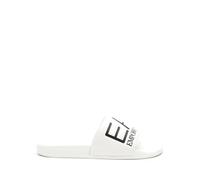 Ea7 Emporio Armani logo-embossed faux-leather slides - White 5-5.5-7-8-8.5-9.5-10