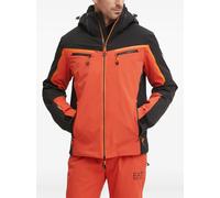 Ea7 Emporio Armani logo-print ski jacket - Orange S