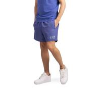 EA7 Emporio Armani Marlin (902000-CC721-34333) Men's Blue Regular Fit Comfortable Lace Up Swim Shorts with Pockets, Deep Blue, 40