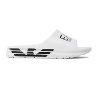 EA7 Emporio Armani Men's Slipper White/Black US25EA06 XBP008, White, 11.5 UK