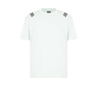 EA7 Emporio Armani Men's T-Shirt, Pale Blue Mint, Shoulder Stripe Detail (UK, Alpha, L, Regular, Regular, Blue Mint)