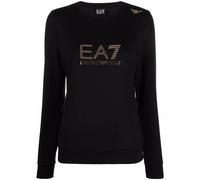 Ea7 Emporio Armani stud-detail long-sleeved T-Shirt - Black XS-S-M-L-XL