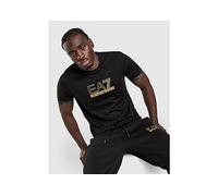 EA7 Emporio Armani Tape Large Logo T-Shirt - Black - Mens