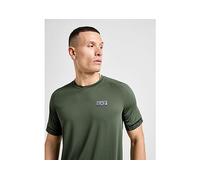 EA7 Emporio Armani Tape Sleeve Poly T-Shirt - Olive - Mens M