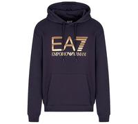 EA7 Emporio Armani Train Logo Series Big Logo Hoodie S Blue