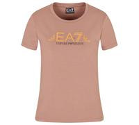 Ea7 Emporio Armani Train Logo Series Eagle Logo Crossover Short Sleeve T-shirt