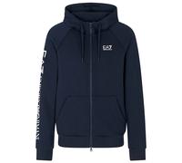 Ea7 Emporio Armani Train Logo Series Extended Logo Cc Full Zip Sweatshirt
