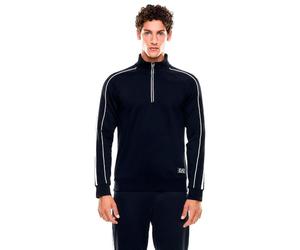 EA7 Emporio Armani Train Logo Series Tape Br Half Zip Sweatshirt L Navy