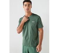 EA7 Emporio Armani Train Taped Sleeve T-Shirt, Dark Green, Size M, Men Dark Green