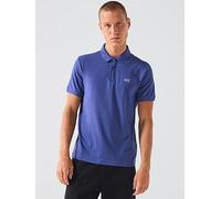 EA7 Emporio Armani Train Visibility Small Logo Polo Shirt, Blue, Size Xl, Men Blue
