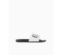 EA7 Emporio Armani Unisex Slippers with Maxi Logo 7X000108AF15118 8059659607957 -, White Black Mz096, 11.5 UK