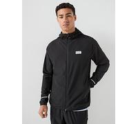 EA7 Emporio Armani Ventus Hooded Jacket, Black, Size S, Men Black