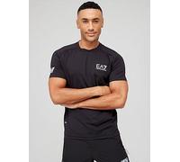 EA7 Emporio Armani Ventus Training T-shirt, Black, Size M, Men Black
